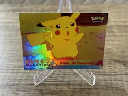 Pikachus Vacation Topps Chrome Holo #53 C´mon We Need Help Pokemon Sammlung - Image 3