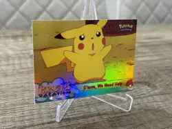 Pikachus Vacation Topps Chrome Holo #53 C´mon We Need Help Pokemon Sammlung - Image 5