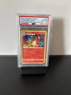 POKEMON VIVID VOLTAGE CRACKED ICE CHARIZARD HOLO 025/185 PSA 10 - Image 1