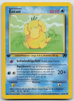 Enton 65/82 1. Edition - Team Rocket - DE - EXC - Pokemon TCG - Image 1