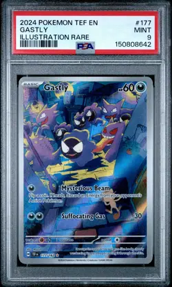 GASTLY Temporal Forces Illustration Rare #177 PSA 9 Pokemon [Nostalgium] - Image 1