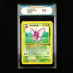 TQG 9.5 Mint+ 1999 Pokemon ENG Venomoth #29/64 R - Image 1
