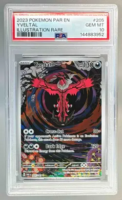 2023 Pokemon Paradox Rift 205 Yveltal Illustration Rare PSA 10 144883952 - Image 1