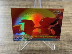 Pikachus Vacation Topps Chrome Holo #59 New Friends and Farewells Pokemon - Image 2