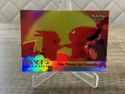 Pikachus Vacation Topps Chrome Holo #59 New Friends and Farewells Pokemon - Image 3