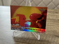 Pikachus Vacation Topps Chrome Holo #59 New Friends and Farewells Pokemon - Image 4