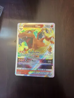 Pokemon Charizard Vstar Ultra Rare Pokemon Sword & Shield Brilliant Stars 18/172 - Image 1