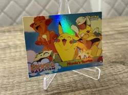 Pikachus Vacation Topps Chrome Holo #42 Ash Brock Misty Pokemon Karten Sammlung - Image 3