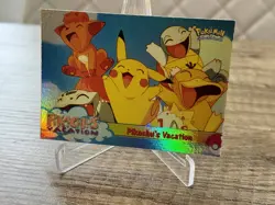 Pikachus Vacation Topps Chrome Holo #42 Ash Brock Misty Pokemon Karten Sammlung - Image 4