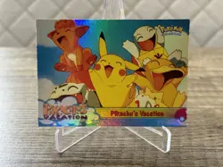 Pikachus Vacation Topps Chrome Holo #42 Ash Brock Misty Pokemon Karten Sammlung - Image 5
