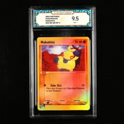 TQG 9.5 Mint+ 2003 Pokemon ENG Makuhita #EX-RS 58/109 C - Image 1