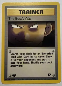 Pokemon 1st Edition Team Rocket (2000) - The Boss's Way 73/82 - Uncommon - NM/M1 - Image 1