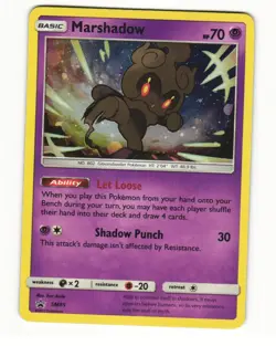 Marshadow SM85 Promo 2017 SM Black Star Promos Pokemon LP - Image 1