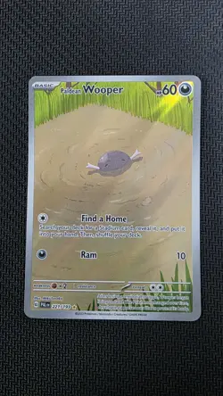 Paldean Wooper 221/193 Illustration Rare Pokemon TCG SV02: Paldea Evolved - Image 1