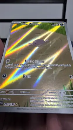 Paldean Wooper 221/193 Illustration Rare Pokemon TCG SV02: Paldea Evolved - Image 2