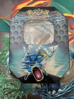 Pokemon TCG Hidden Fates Gyarados GX Tin - Sun & Moon NEW & Factory Sealed - Image 1