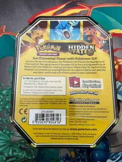 Pokemon TCG Hidden Fates Gyarados GX Tin - Sun & Moon NEW & Factory Sealed - Image 2