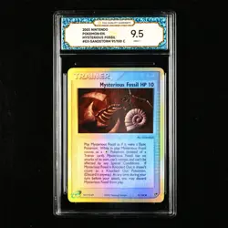 TQG 9.5 Mint+ 2003 Pokemon ENG Mysterious Fossil #EX-SANDSTORM 91/100 C - Image 1