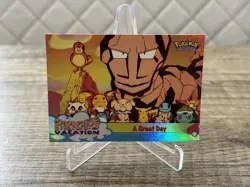 Pikachus Vacation Topps Chrome Holo #58 A Great Day Pokemon Karten Sammlung - Image 5