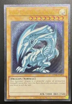 Yu-Gi-Oh! Blue-Eyes White Dragon Ots28 Relief North American Edition Op28-En001 - Image 1