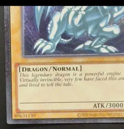 Yu-Gi-Oh! Blue-Eyes White Dragon Ots28 Relief North American Edition Op28-En001 - Image 3