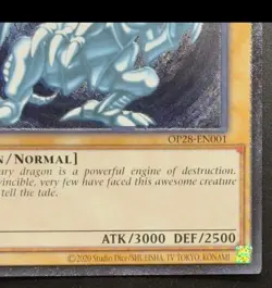 Yu-Gi-Oh! Blue-Eyes White Dragon Ots28 Relief North American Edition Op28-En001 - Image 5