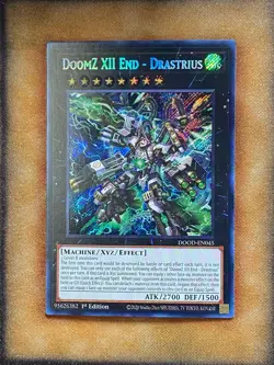 Yugioh DoomZ XII End - Drastrius DOOD-EN045 Secret Rare 1st Ed NM - Image 1