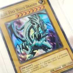 PSA 8 NM/MT Blue-Eyes White Dragon SKE-001 Holo Yugioh Kaiba Evolution - Image 3
