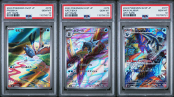 POKEMON JPN - 075 076 077/071 TOMOKAZU KOMIYA BAXCALIBUR - SEQUENTIAL PSA 10 SET - Image 1