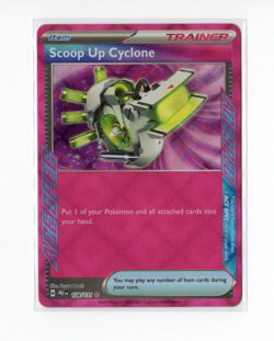 Pokemon TCG Prismatic Evolutions Holo Scoop Up Cyclone 128/131 NM - Image 1
