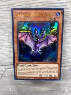 Yugioh Bat, the Forest Ninja BLMM-EN034 Ultra Rare 1st Ed Near Mint - Image 1