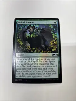 MTG Veil of Summer Core Set 2020 Foil Magic The Gathering - Image 1
