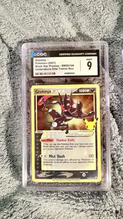 NM Greninja Star - SWSH144 - SWSH Black Star Promo Pokemon SWSH Black Star - Image 1