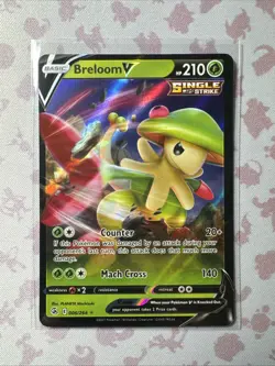 Pokemon TCG Breloom V Fusion Strike 006/264 Holo Ultra Rare - Image 1