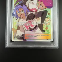 PSA 10 Jessie & James 68/68 Hidden Fates Full Art Holo Graded Pokemon Card - Image 3