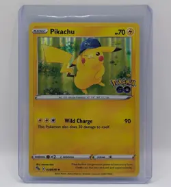 Pikachu 028/078 Pokemon GO Holo Rare Pokemon Card NM - Image 1