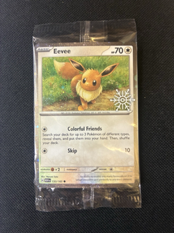 Pokemon TCG Eevee 133/165 Snowflake Stamp Promo 2025 Holiday Calendar Sealed - Image 1