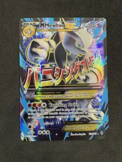 Pokemon M Mewtwo EX Ultra Rare Mega Full Art Holo 159/162 - Image 2