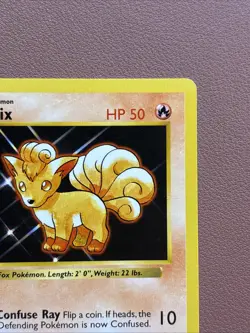 Pokemon TCG Vulpix Shadowless Card 68/102 1999 Base Set NM Condition - Image 3