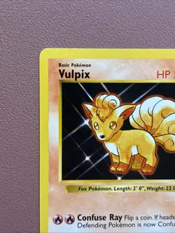 Pokemon TCG Vulpix Shadowless Card 68/102 1999 Base Set NM Condition - Image 4