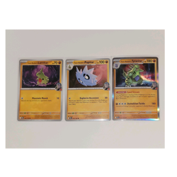 Pokemon TCG Team Rocket's Tyranitar Holo Larvitar & Pupitar Destined Rivals - Image 1