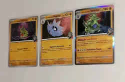 Pokemon TCG Team Rocket's Tyranitar Holo Larvitar & Pupitar Destined Rivals - Image 3
