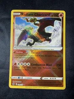 Pokemon TCG Radiant Charizard 020/159 Crown Zenith Holo Radiant Rare 160 HP - Image 1
