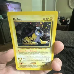 pokemon raikou neo revelation holo rare 13/64 80hp basic english 2000 unlimited - Image 2