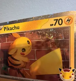 Pikachu (Pokemon Day 2026) 051/162 COSMO HOLO *RARE* Double *SWIRL* PACK FRESH - Image 4