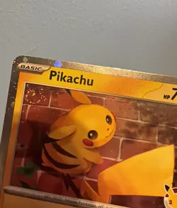 Pikachu (Pokemon Day 2026) 051/162 COSMO HOLO *RARE* Double *SWIRL* PACK FRESH - Image 5