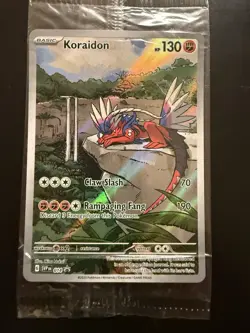 Pokemon TCG Koraidon 014 Scarlet & Violet Promo Holo Basic 130 HP 2023 - Image 1