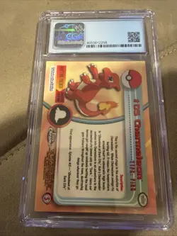 2000 Pokemon TCG Topps Chrome Series #5 Charmeleon Pokemon T.V. CGC 9.5 MINT+ - Image 2