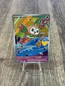 Rowlet MEP043 First Partner Illustration Rare Promo 30th Anniversary NM - Image 1