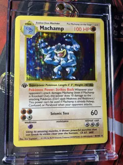 Pokemon TCG - Machamp Holo 1st Edition - SHADOWLESS - Base Set 8/102 - Image 4